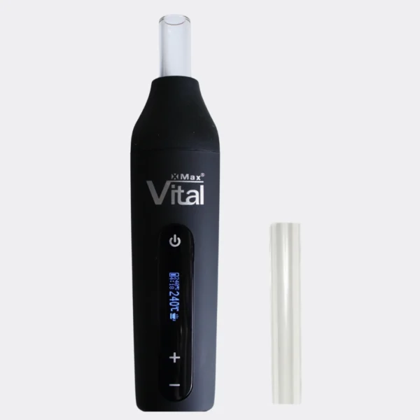 Vaporizador de ervas xmax Vital+TUBO DE VIDRO (PITEIRA EXTRA) COM 10CM