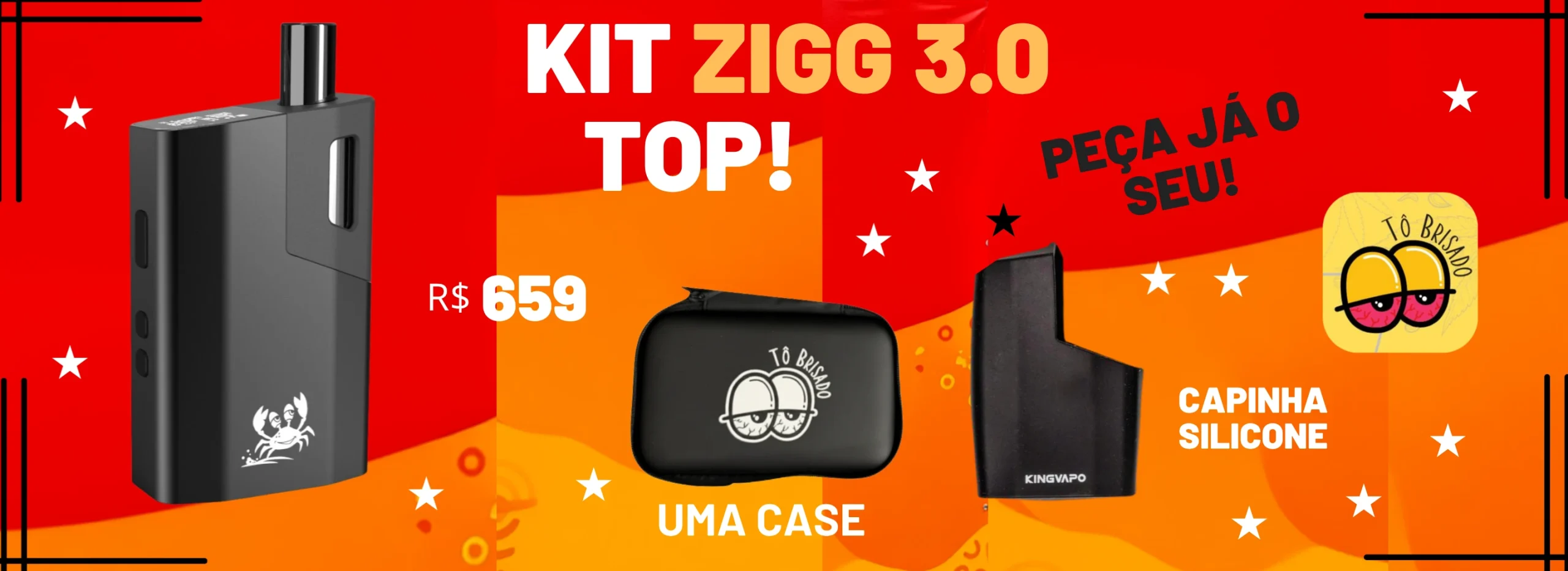 vaporizador de ervas Zigg kingvapo
